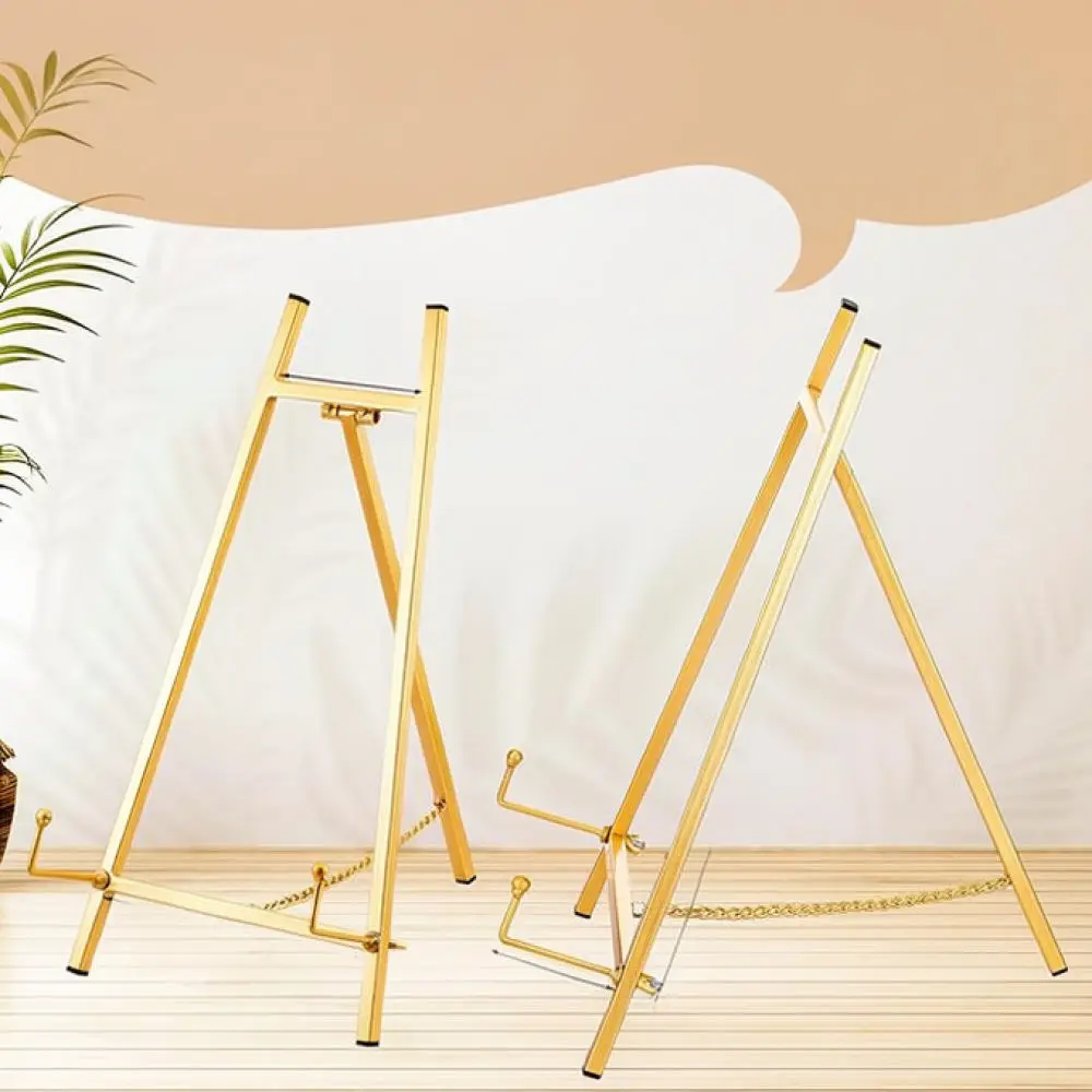 Metal Easel Stand For Painting Canvas Wedding Welcome Board Art Exhibition Poster Frame Decorative Tripod Rack