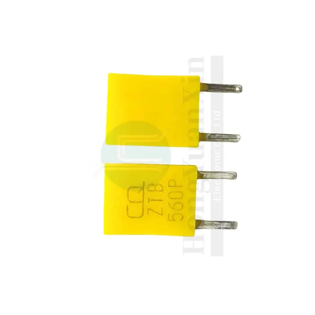 50pcs/ 560K original CQ ceramic crystal ZTB560P 560KHZ in-line 2-pin resonator 560P in stock
