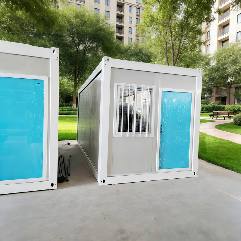 Prefabricated Folding Tiny House Modular Expandable Container Home Hotel Use Sandwich Panel Folding Container