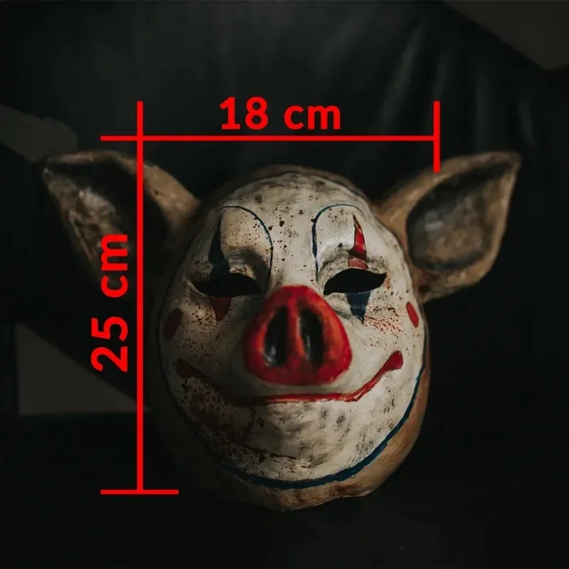 New Arrival Clown Pig Latex Mask Funny Animal Masks Horror Halloween Helmet Cosplay Costume Masquerade Props