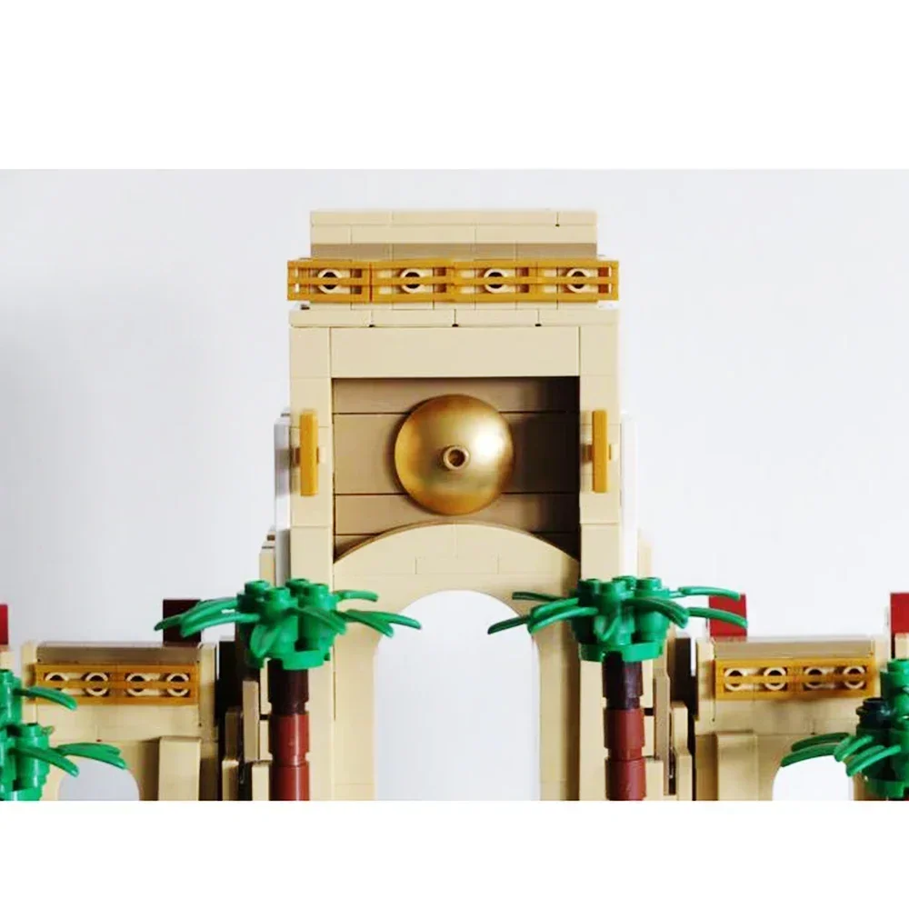 Gobricks Universal Gate MOC Creative Architecture Castle Model Building Blocks Educational Assembly Model Toys For Kids Gift