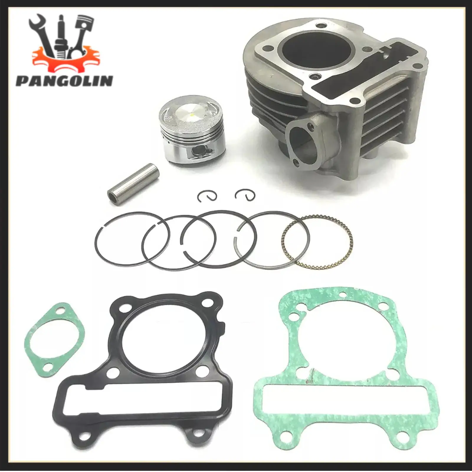 

1 Set Cylinder Piston Big Bore Kit 50mm Bore Diameter For Honda Activa 100 Beat 100 Wh100 Motorcycle Cylinder Accessories