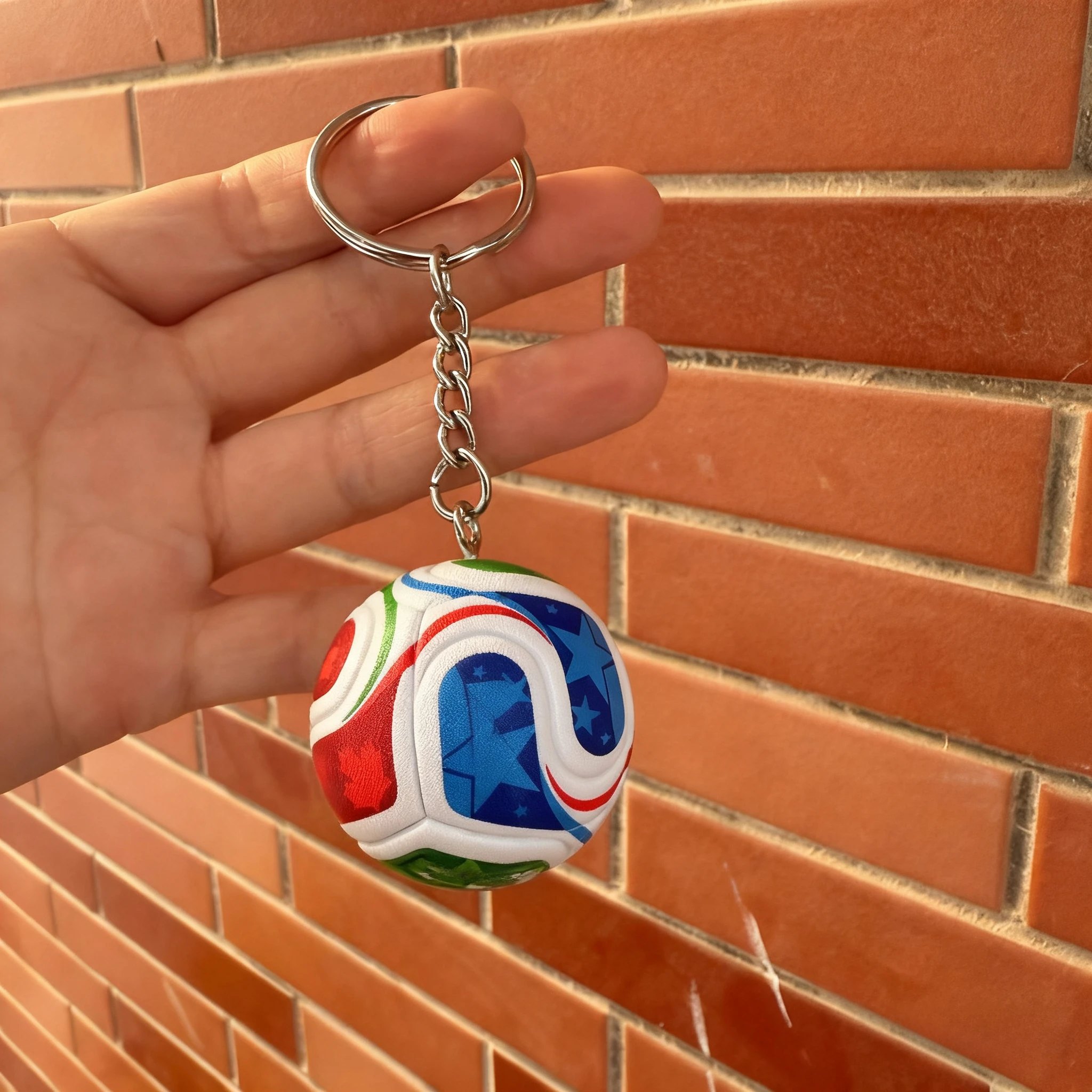Mini Small Football Pendant Keychain Bag Pendant Football Keychain Football Souvenir for Boys Fans Birthday Gift Multiple Styles
