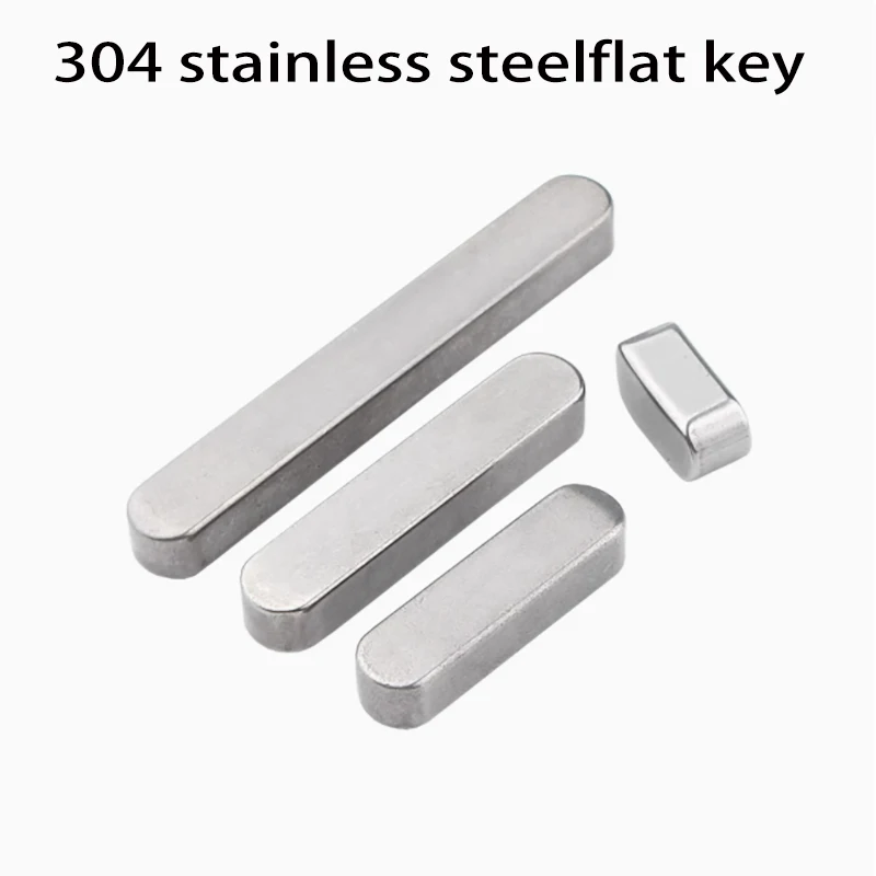 

M3 M4 M5 304 Stainless Steel A2 Parallel Key Round Ended Drive Shaft Flat Keyway Pin GB1096