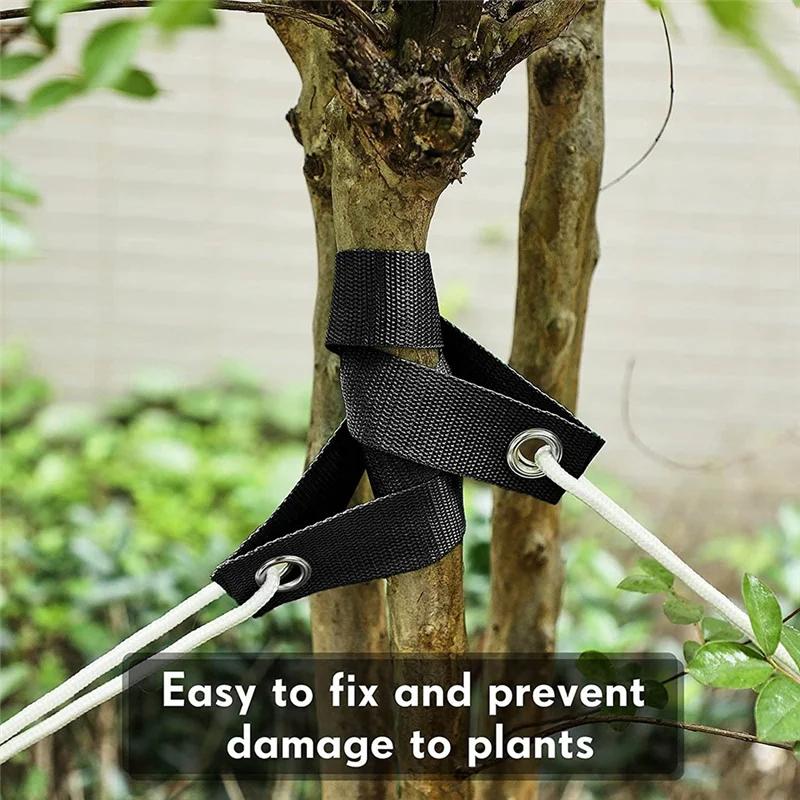 Compact Tree Straps 15.74 Inch For Staking With Grommet For Guying/Staking Newly Planted Saplings And Hurricane Protection