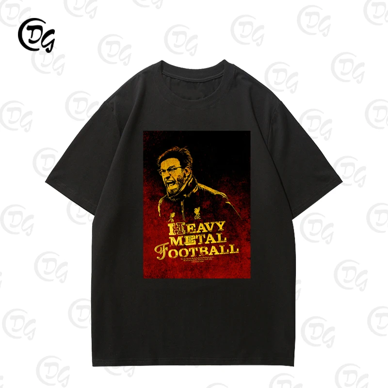 Herren-T-Shirt für die Summer Premier League. Der Kopftrainer von LFC Liverpool Football Club, Jurgen Klopp, trug kurze Ärmel