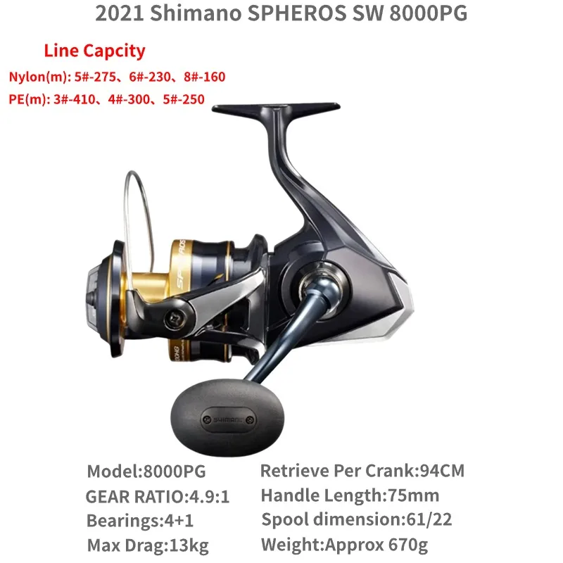 シマノ　SPHEROS SW6000HG 2021 SHIMANO SPHEROS SW 5000HG 5000XG 6000PG 6000HG 8000PG 8000HG