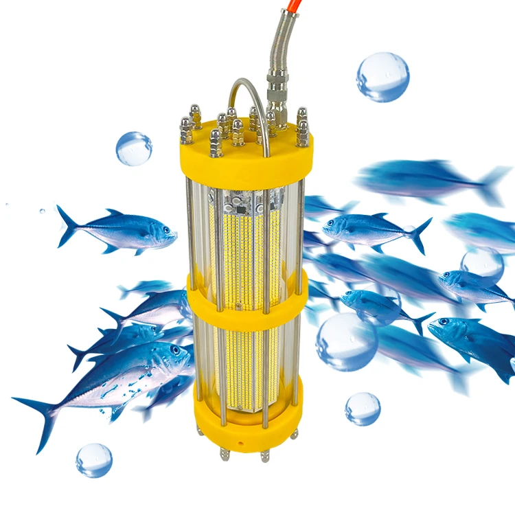 5000W  IP68 Waterproof Green LED Fishing Light Deep Sea Seabed Fish Lamp High-Efficiency Fishing Lamps