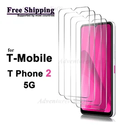 Screen Protector for T-Mobile T Phone 2 5G Tempered Glass Crystal HD 9H Transparent Clear Anti Scratch Case Friendly High Alumin