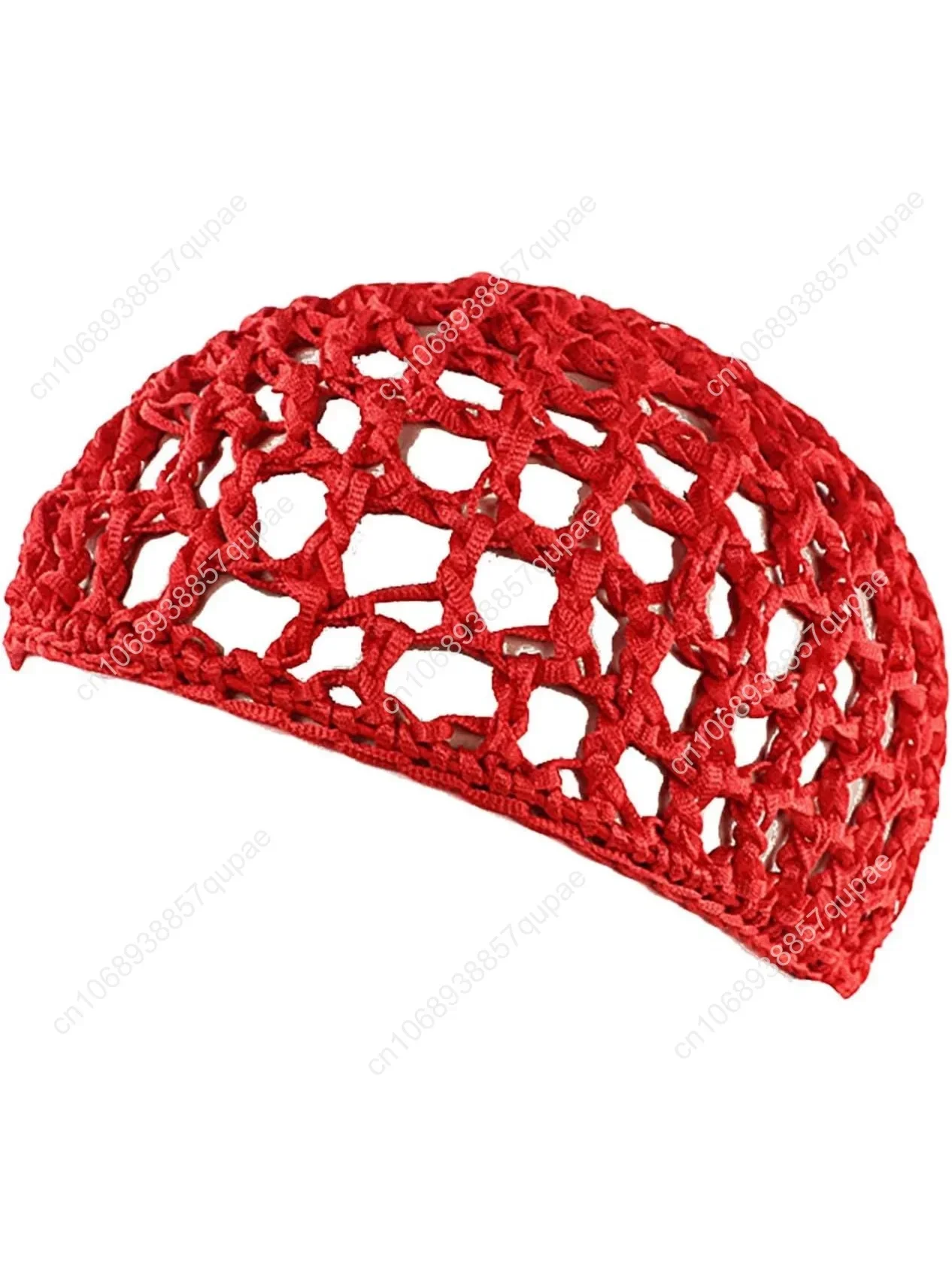 

Mesh Crochet Hair Net for Women Handmade Stretchable Sleeping Hairnet Snood Cover Ornament Soft Cotton Curly Hair Cap