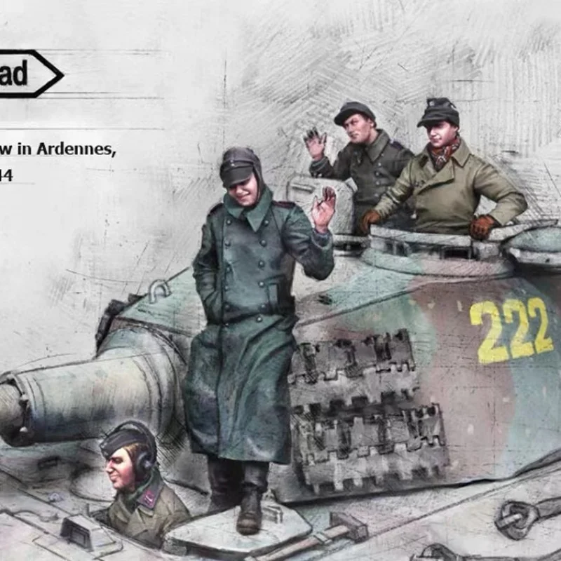 

1/35 resin soldier model GK - Military theme - Unassembled and unpainted DIY kit - 636