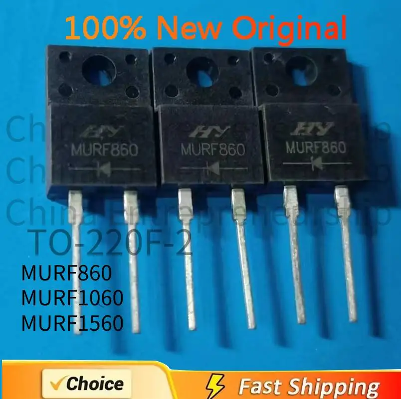 5PCS/LOT MURF860G TO220F-2 MURF860 TO-220F 860G MURF1060G MURF1060 MURF1560G MURF1560
