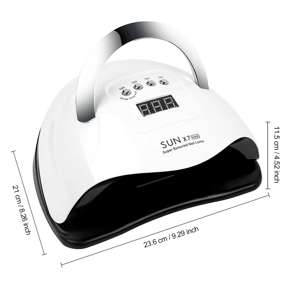 Sèche-ongles UV LED pour vernis gel avec capteur automatique |   Lampe de manucure professionnelle à 57 LED, système de durcissement rapide |   Équipement de séchage intelligent