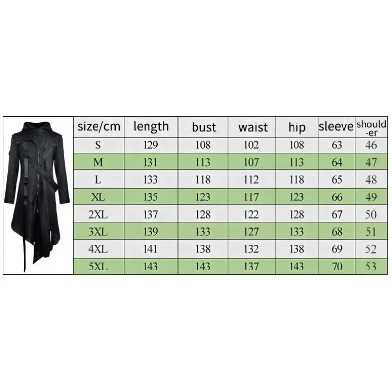 Vintage Victoria Steampunk Costume Halloween Gothic Long Sleeve Cosplay Costumes Hooded Jacket New Pure Color Halloween Cosplay images - 6