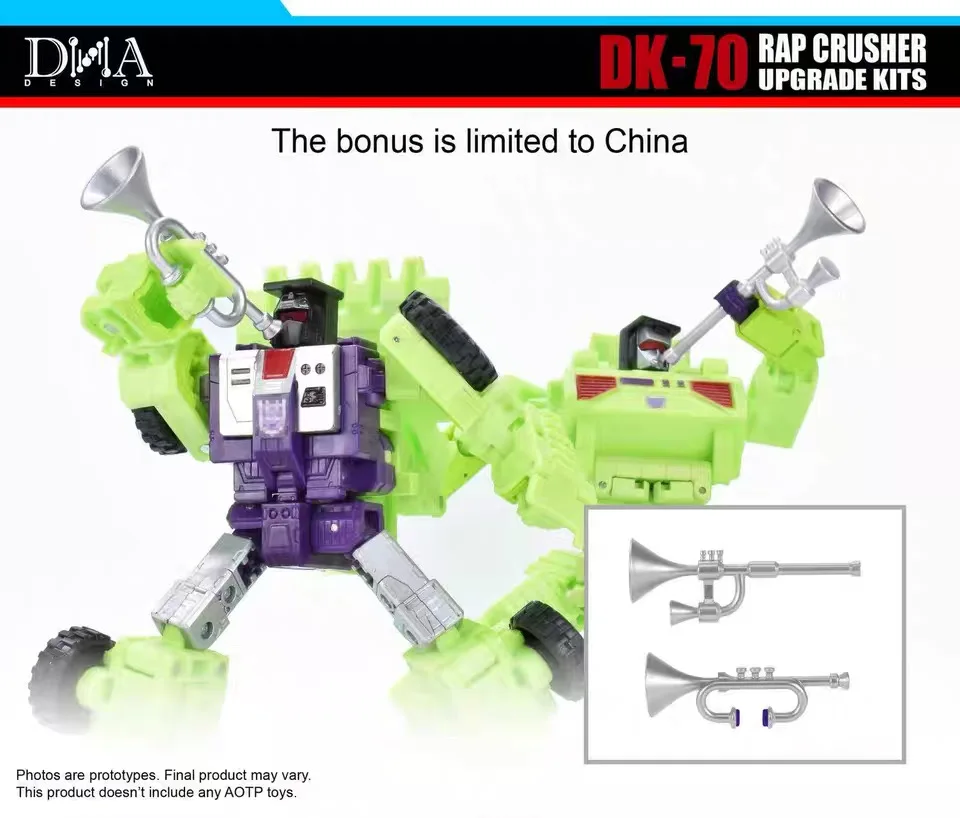 (限定ボーナス付き)DNA DK-70 / DK70 アップグレードアクセサリーセット - SS86 デバステーター (スクラッパー & ボーンクラッシャー) と互換性あり