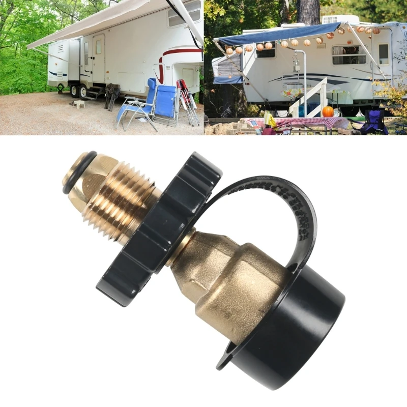 For Campers and Barbecue Enthusiasts Propane Tanks Adapter Convert POL to QCC DropShipping