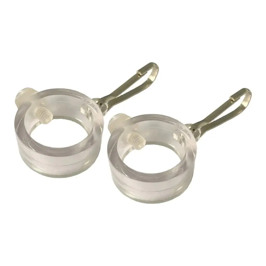 2Pcs Flag Pole Mounting Rings Practical Easy to Use 360° Rotating Clamp Hardware for 1'' Flag Poles Flag Pole Kits Accessory