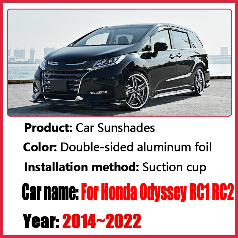 Surround Visor For Honda Odyssey RC1 RC2 RC4 2014~2022 Cars Sunshades Anti-UV Privacy Blocks Sunscreen Window Auto Accessories