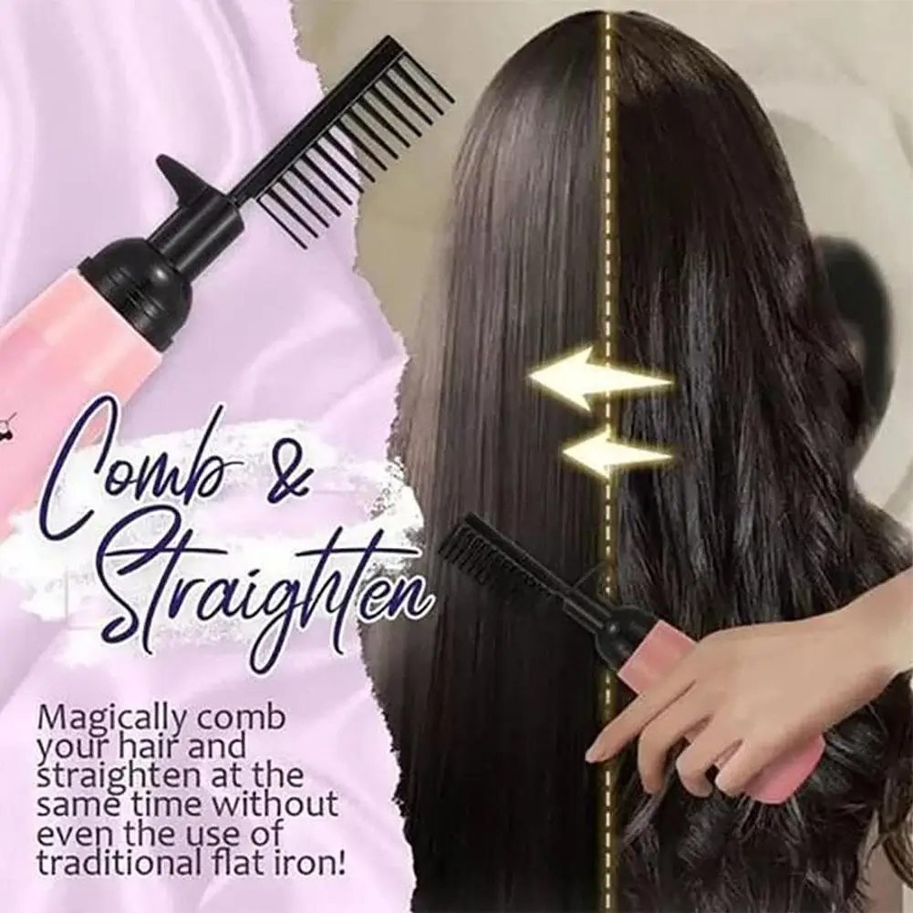 Portable Hair Treatment Cream Straightening Smoothing Scalp Treatment Purifying Shampoo Hair Care Prevent Dry Frizzy With comb