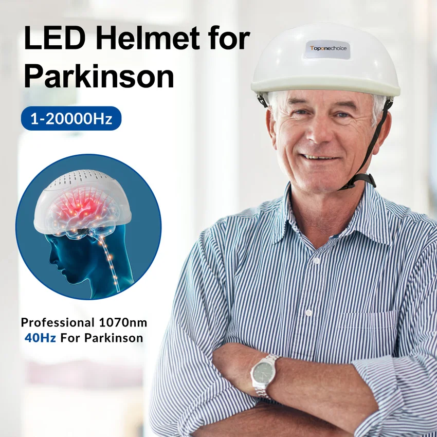 Photobiomodulation Brain Helmet 1070nm PDT Near Infrared Light Therapy Machine for Parkinson Depression Stroke Alzheimer TBI