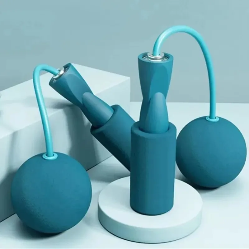 Cuerda para saltar inalámbrica con bolas pesadas, cuerda para saltar de velocidad rápida de 25 libras, agarre TPE para gimnasio en casa, entrenamiento Cardio HIIT, 1 ud.