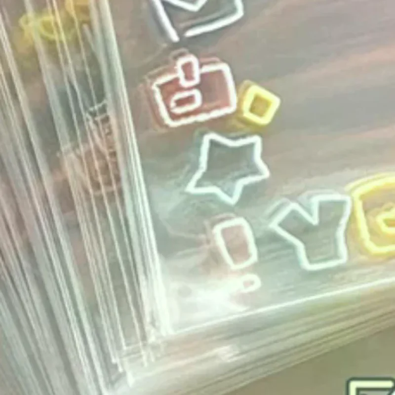 

50Pcs Graffiti Kitten Self-adhesive Bag Small Card Self Sealing Bag Packaging Card Gift OPP Bag