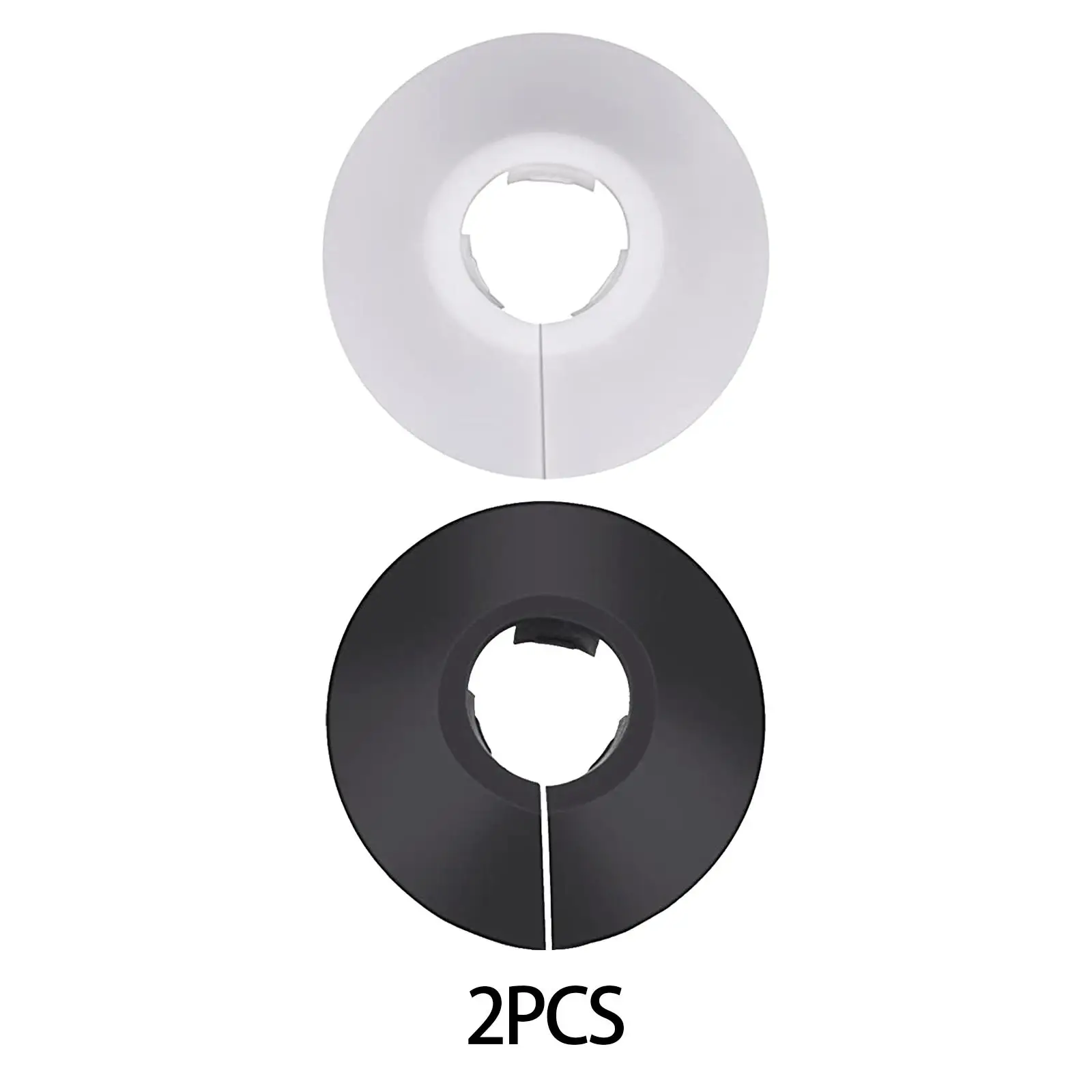 

2 Pieces Flange Pipe Cover Decorative Professional Collar for Heating Pipes Angle Valves Gas Pipes Conservatory Basement