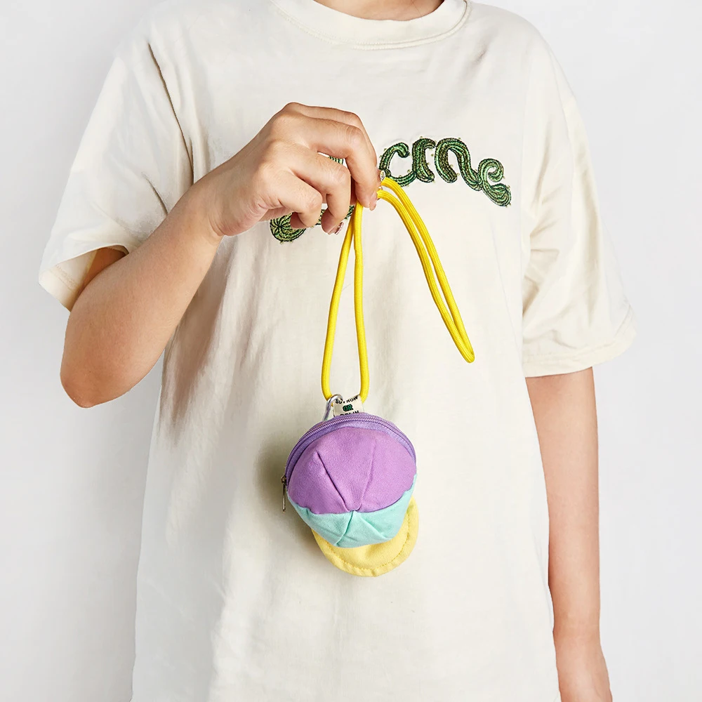 Unisex Bag Pendant Baseball Cap Cute Personality Fashionable Trendy Versatile  Dopamine Color Headphones Lipstick Coin Purse