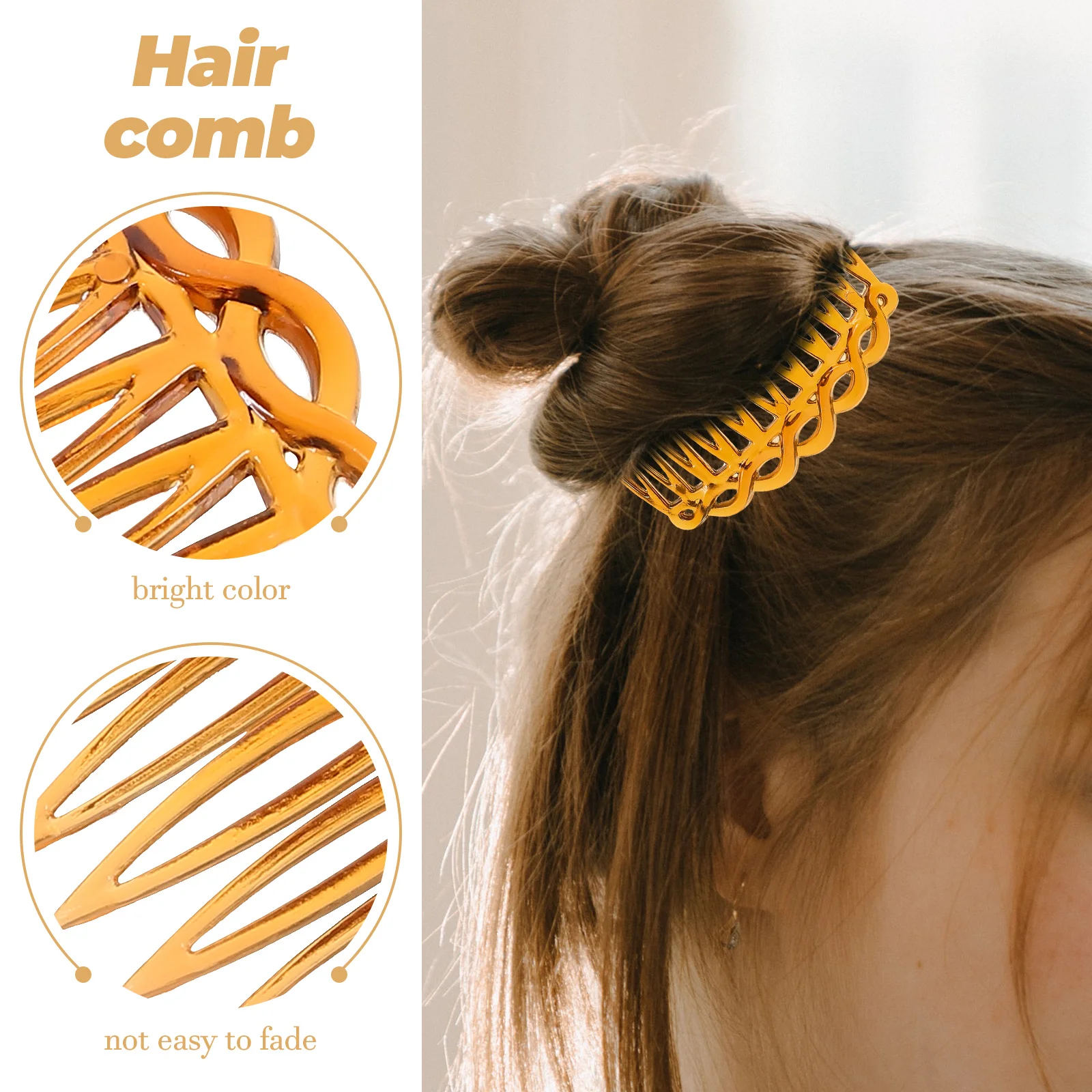 

12pcs Retro Hair Combs Vintage Side Clips for Women Elegant Plastic Accessories 7 5cm Decorative Pins Hair Forks