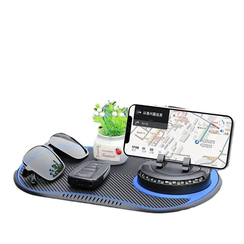 متعددة الوظائف سيارة المضادة للانزلاق حصيرة حامل هاتف السيارات عدم الانزلاق لزجة مكافحة الشريحة داش الهاتف جبل سيليكون لوحة القيادة وسادة السيارة حصيرة #6