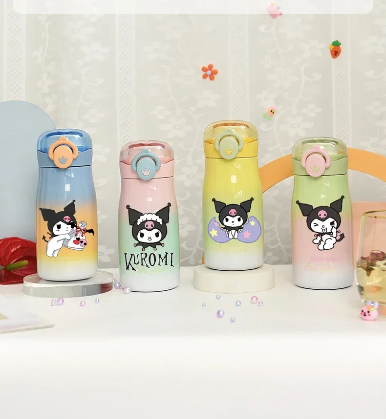 

High Beauty Miniso Cartoon Anime Kuromi Male and Female Student Cup Portable Children's Direct Drinking Gradient Water Cup Gift