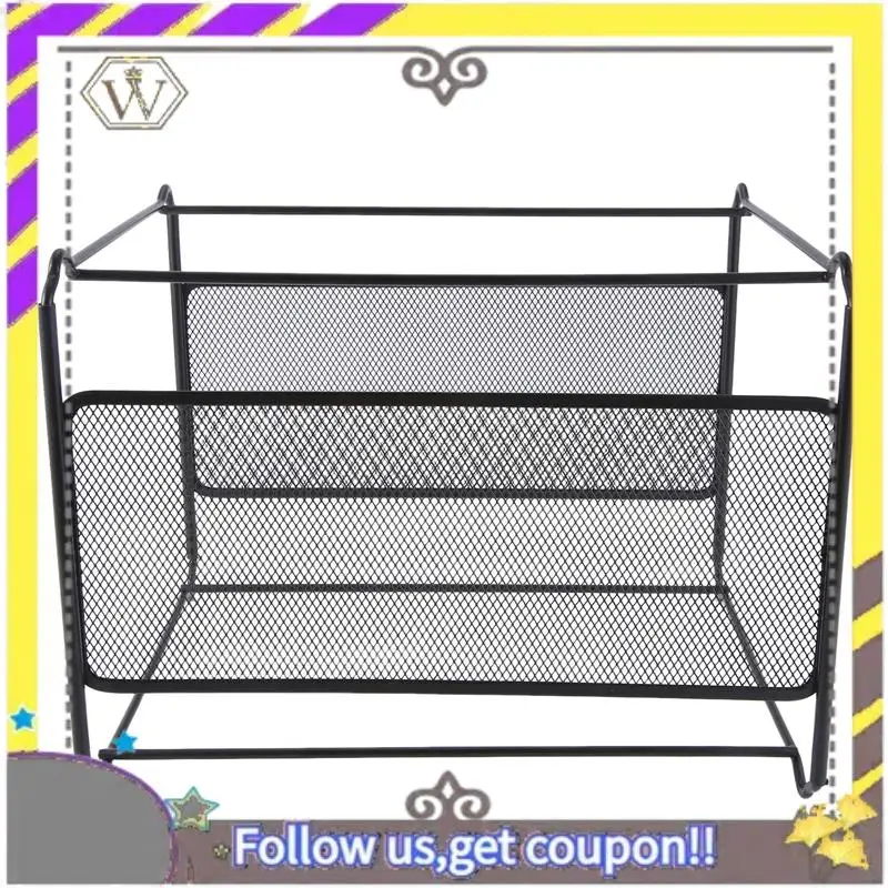 

New A4 Mesh Metal File Organizer Box Hanging File Folder Box Desk Storage Holder Shelf Holder Storage For Office Home