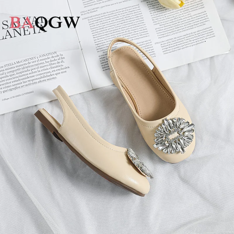 Girls Luxury Sandals Spring Summer Kids Fashion Princess Dress Shoes Bling Baby Toddler Flats Mary Janes Rhinestone Soft Sole