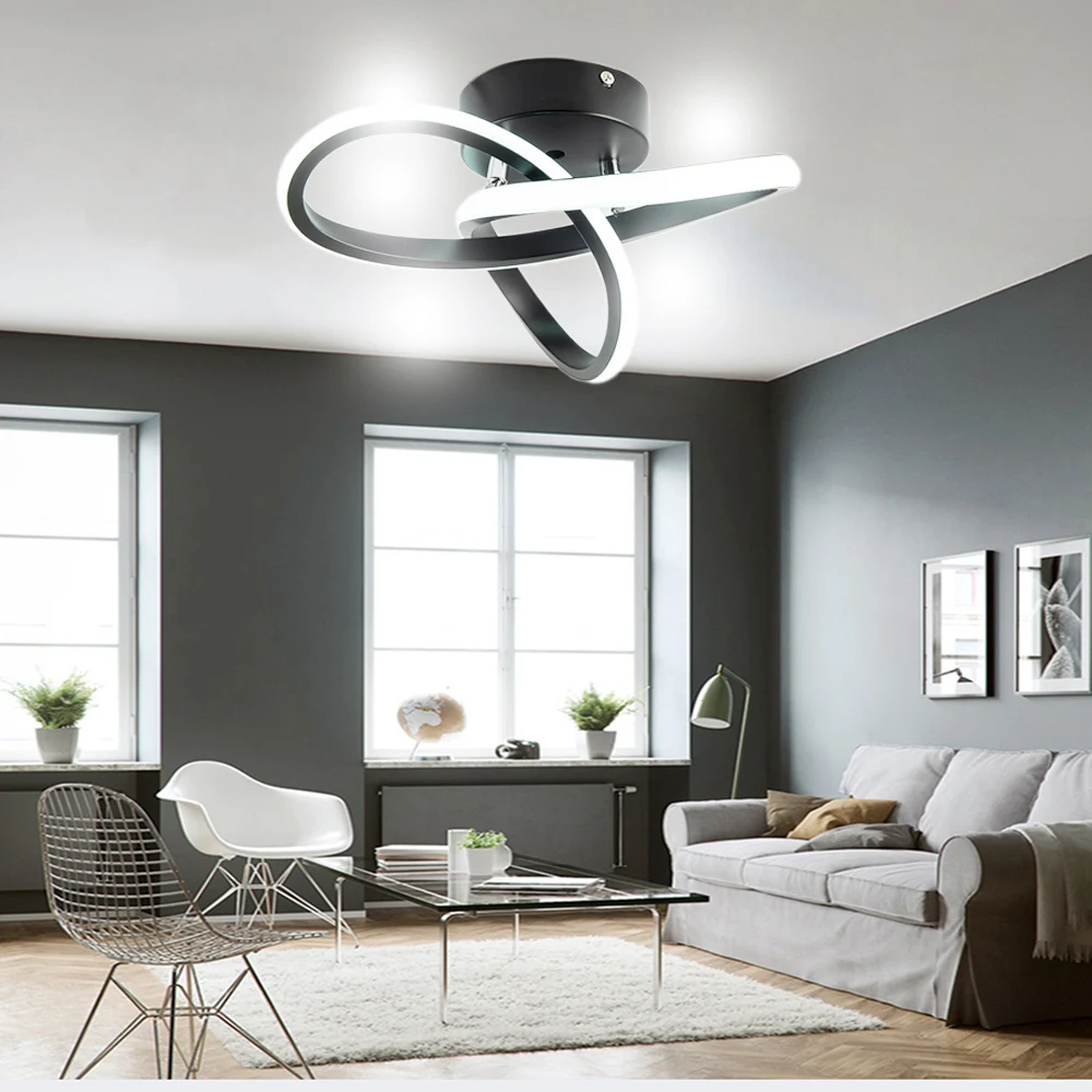 Dinging Room Kitchen Bed Room Foyer Study Led Ceiling Lamp Beautiful Fast Deliver Ceiling Light Indoor Light Black White Body