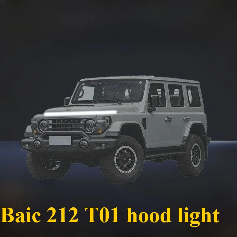 For Baic 212 T01 2024-2026 Through Light Dynamic Start Scanning China Network Cover LED Highlight Ambient Light Auto Parts