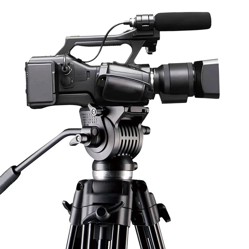 190cm Maximum height Video Tripod Professional Camera Stand with Ground Spreader for Dslr Camcorder Wedding Photography Travel