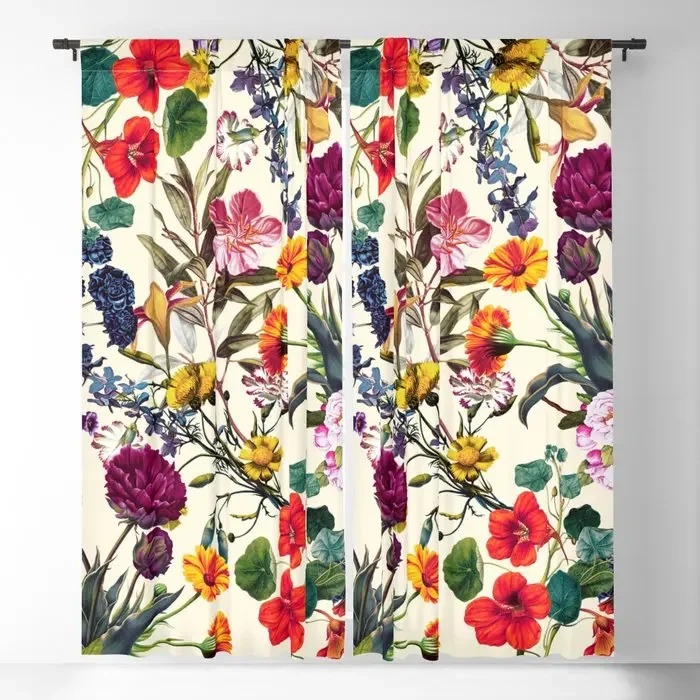 Magical Garden V Blackout Curtains 3D Print Window Curtains for Bedroom Living Room Decor Window Treatments