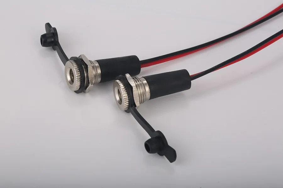 100 peças cobre completo 10a ip68 à prova d'água 5.5x2.1 5.5x2.5 dc tomada de energia fêmea montagem em painel conector de solda com porca snap