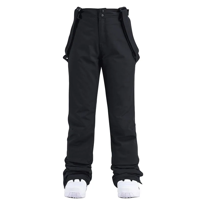 

Men Women Snow Pants Winter Windproof Water Resistant Warm Thickened Ski Trousers for Snowboarding