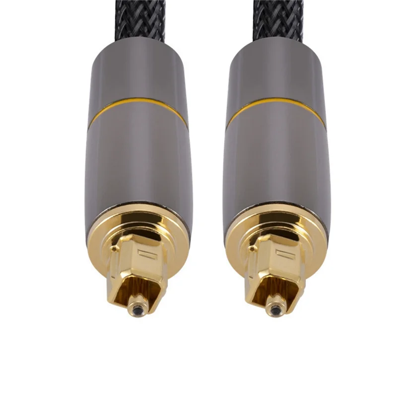 สายสัญญาณเสียงออปติกสายเคเบิลใยแก้วนําแสงดิจิตอล Toslink 1M SPDIF Coaxial Cable สําหรับเครื่องขยายเสียงเครื่องเล่น Soundbar Cable