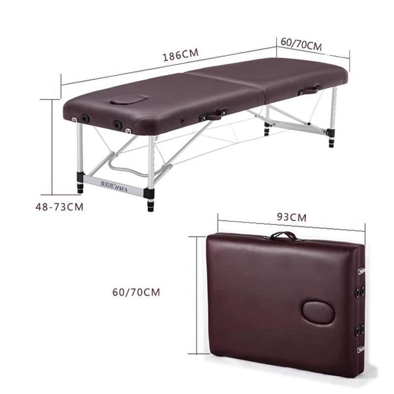 سرير تدليك فاخر بتقويم العمود الفقري مانيكير عيادة حديثة دباغة طاولة تدليك قابلة للطي المحمولة أثاث صالون Cama De Masaje #2