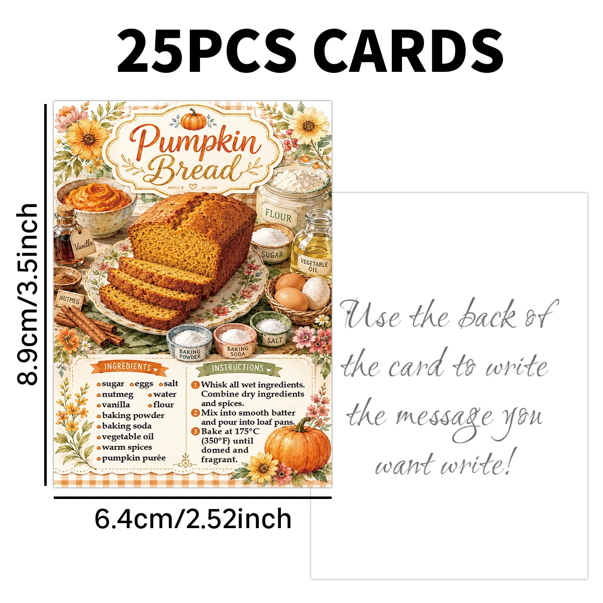 25 Stück Brotrezeptkarten, Geschenkkarten mit Bäckerei-Motiv, für Journaling, Scrapbooking, Collage-Kunst, Küchen- und Bäckerei-Dekoration, Grußgeschenkanhänger – Detail 6