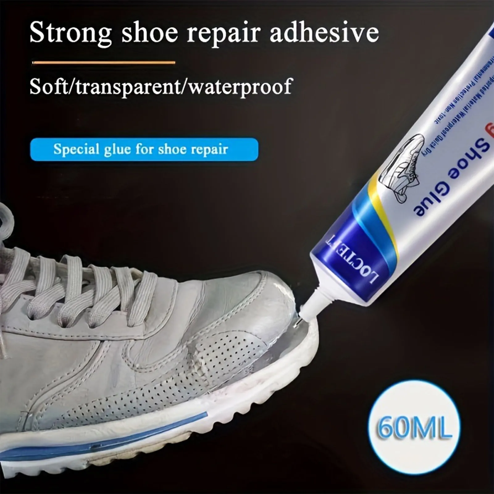 Shoe-repairing Adhesive/transparent Powerful Universal Waterproof Leather Shoe Glue Repair Rubber Quick-drying Glue