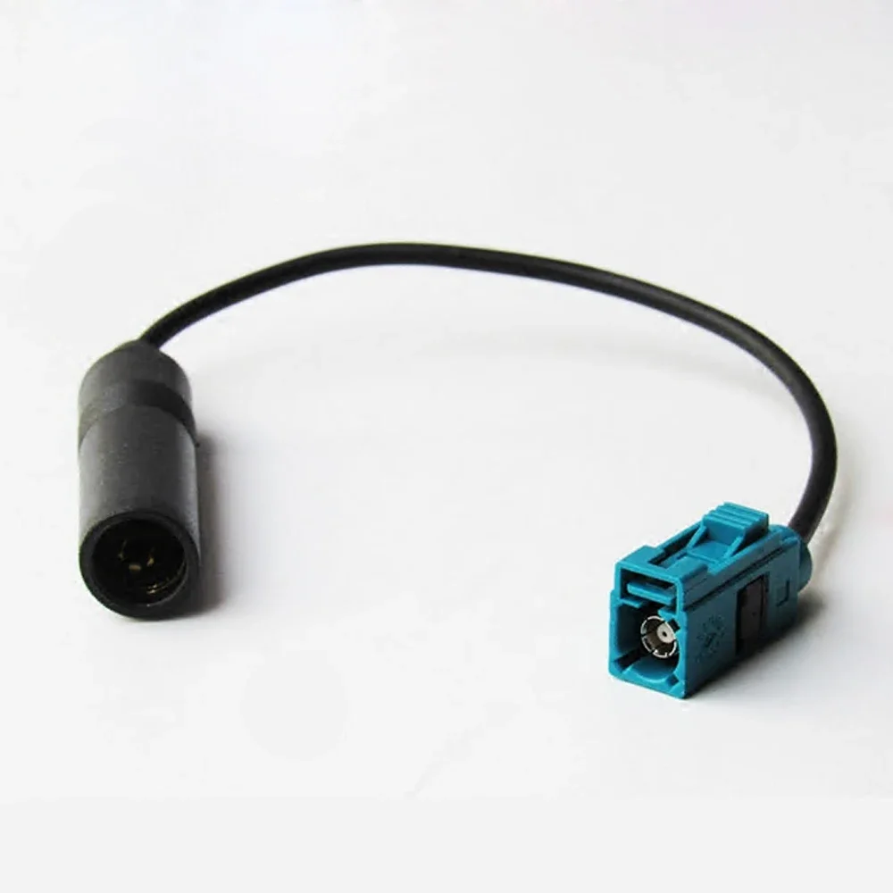 

5.5 Inch 12V Car Audio FM Adapter Cable Mini Auto Radio Antenna Adaptor Connector Cable Head Female Fakra To Din for VW