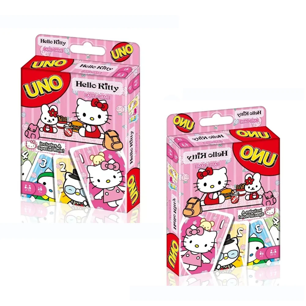 UNO Hello Kitty Matching Card Game Minecraft Multiplayer Family Party Boardgame Funny Friends Entertainment Poker