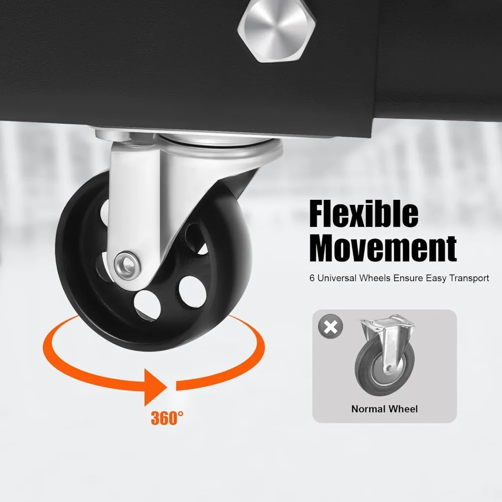 رافعة محرك قابلة للطي، رافعة محرك هيدروليكية 4400 رطل مع 6 عجلات وأزهار تلسكوبية قابلة للتعديل، شديدة التحمل #6