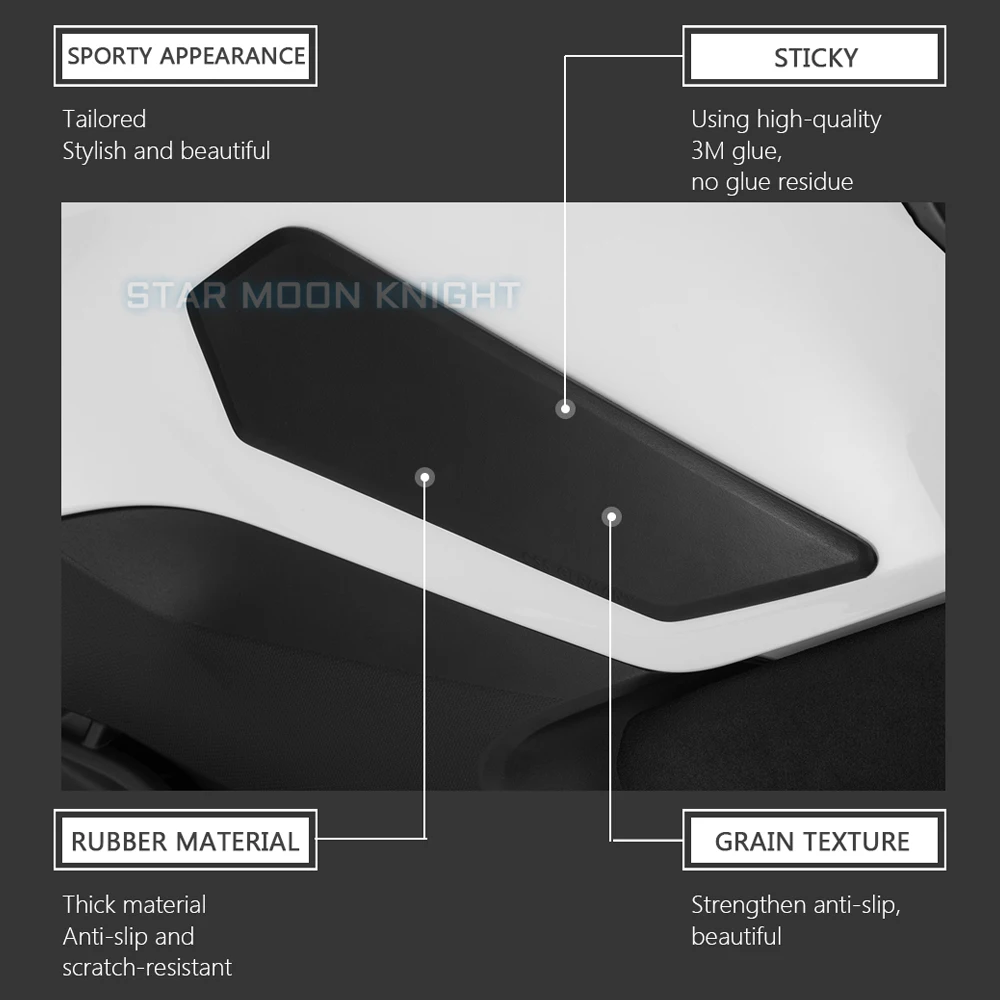 Motorcycle Tankpad anti-slip tank Pad protection stickers SIDE TANK PADS Traction Pad For BMW R 1250 R R1250R R 1200 R LC R1200R