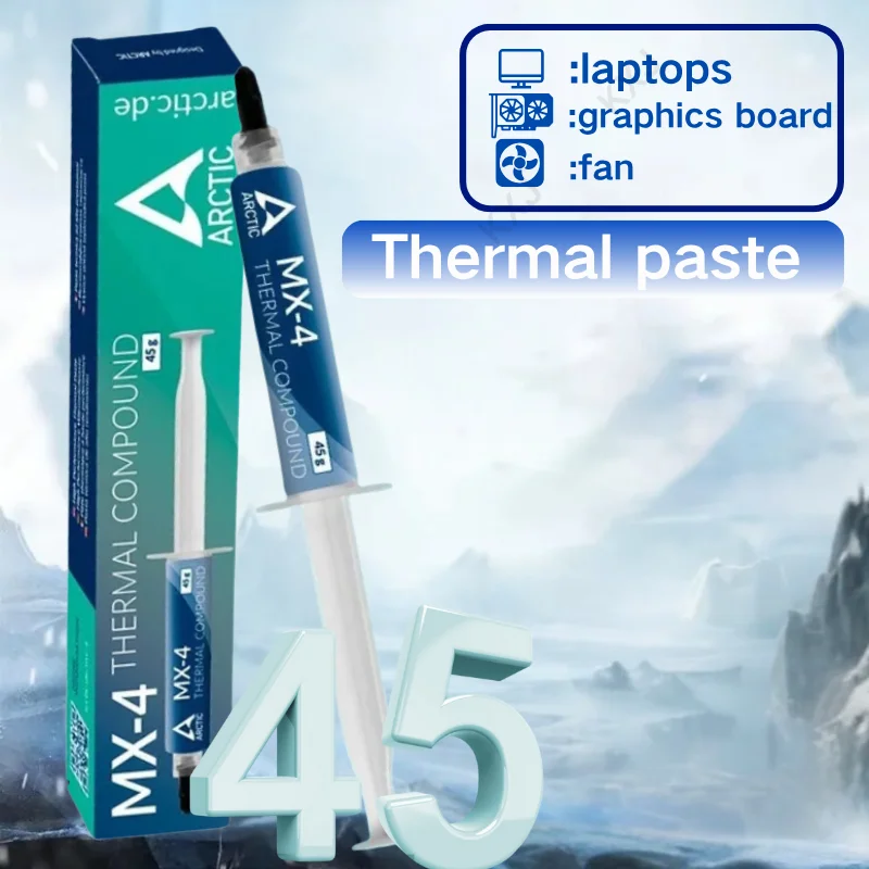 ARCTIC AC MX-4 Pasta Termoprzewodząca do CPU Wysokiej Jakości Pasta Termoprzewodząca MX-4 45G Smar Termoprzewodzący do Procesora