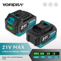YOFIDRA Rechargeable Lithium Ion Battery 3.0Ah 4.0Ah Lithium Ion Battery Li-ion Battery for Electric Wrench Chainsaw Power Tool