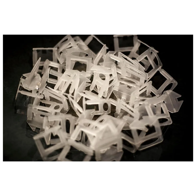 

A78U-Tile Leveling System Clips - DIY Tiles Leveler Spacers - Tile Leveling System For Tile Installation (1/8 Inch) (500Pcs)